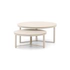 Bellagio Ficarolo lounge tuintafelset ø85cm(h:35cm)/ø65cm (h:30cm)