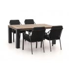 Tierra Outdoor Liv/ROUGH-X 180cm dining tuinset 5-delig stapelbaar