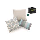 Sierkussen set Retro Waves Taupe