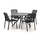 Bellagio Dranera/Sora ø 127cm dining tuinset 5-delig stapelbaar