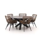 Intenso Asti/Ferrone Ø150cm dining tuinset 6-delig