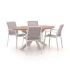 Bellagio Dranera/Fidenza ovaal 180cm dining tuinset 5-delig stapelbaar