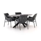 Manifesto Novara/Furato ellips 200cm dining tuinset 5-delig