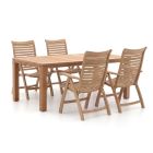 Sunyard Corby/Buxton 200cm dining tuinset 5-delig verstelbaar