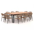 Manifesto Belpasso/Linosa 240x160cm dining tuinset 11-delig stapelbaar