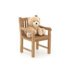 Kinder tuinstoel 35x40x56cm/KiKabeer Groot 30cm Bruin