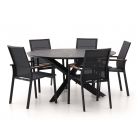 Bellagio Albinea/Lodola ø150cm dining tuinset 6-delig stapelbaar