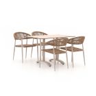 Manifesto Belpasso/Lisio 120cm dining tuinset 5-delig stapelbaar
