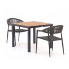 Manifesto Belpasso/Fidenza 90cm dining tuinset 3-delig stapelbaar