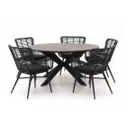 Intenso Asti/Fidenza ø149cm dining tuinset 6-delig