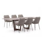 SUNS Punta/Palermo 240cm dining tuinset 7-delig