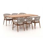 Bellagio Brasimone/Induno Deens Ovaal 240cm dining tuinset 7-delig stapelbaar