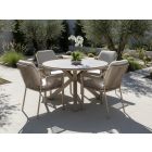 Tierra Outdoor Liv/Orbital ø 120cm dining tuinset 5-delig