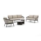 Apple Bee Pine Key/Tonga stoel-bank loungeset 5-delig 6-zits