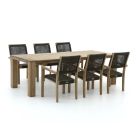 ROUGH Batang/ROUGH-X 240cm dining tuinset 7-delig stapelbaar