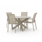 Forza Centallo/Lodola ø130cm dining tuinset 5-delig stapelbaar