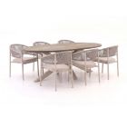 Bellagio Panaro/ROUGH-Y Ellips 240cm dining tuinset 7-delig stapelbaar