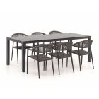 Manifesto Belpasso/Menzano 220cm dining tuinset 7-delig stapelbaar