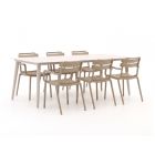 Forza Vico/Sora 220cm dining tuinset 7-delig stapelbaar