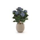 Designplants/Luca Lifestyle Hortensia kunstplant (h:65cm) met Bordo Balloon bloempot