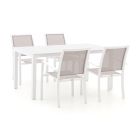 Bellagio Anzio/Menzano 160cm dining tuinset 5-delig stapelbaar
