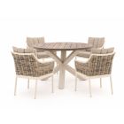 Apple Bee Milou/ROUGH-Y ø120cm dining tuinset 5-delig