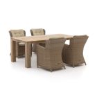 Intenso Milano/ROUGH-X 200cm dining tuinset 5-delig