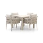 SUNS Fiave/Monte Vari 100cm dining tuinset 5-delig