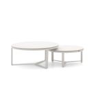 Bellagio Ficarolo lounge tuintafelset ø85cm(h:35cm)/ø65cm (h:30cm)