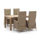 Intenso Fabrizi/ROUGH-S 160cm dining tuinset 5-delig verstelbaar