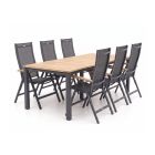 Hartman Troy/Linosa 240cm dining tuinset 7-delig verstelbaar