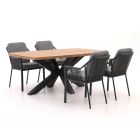 Tierra Outdoor Liv/Induno Deens Ovaal 180cm dining tuinset 5-delig stapelbaar
