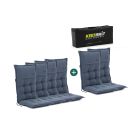 Madison tuinkussen set van 6 hoge rug