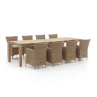Intenso Borno/ROUGH-S 300cm dining tuinset 9-delig