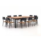 Bellagio Cino/Linosa 240x160cm dining tuinset 11-delig stapelbaar