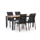 Forza Centallo/Fidenza 160cm dining tuinset 5-delig stapelbaar
