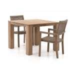 ROUGH-Batang Rope/ROUGH-X 100cm dining tuinset 3-delig stapelbaar