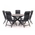 Forza Capri/Fidenza ø149cm dining tuinset 6-delig verstelbaar