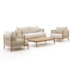 Zavelli Convivia stoel-bank loungeset 4-delig 4-zits