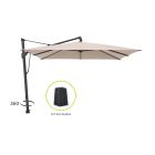 Glatz Sombrano S+ Easy zweefparasol 300x300cm