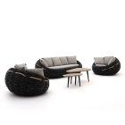 Apple Bee Cocoon/ROUGH-K stoel-bank loungeset 5-delig