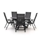 Hartman Troy/Lodola ø 150cm dining tuinset 6-delig verstelbaar