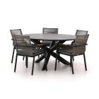 Bellagio Marudo/Lodola ø 150cm dining tuinset 6-delig stapelbaar