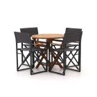 Bellagio Pasolini/Preston ø 80cm dining tuinset 5-delig inklapbaar