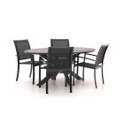 Bellagio Anzio/Fidenza ovaal 180cm dining tuinset 5-delig stapelbaar