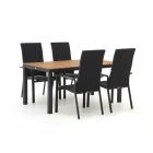 Bellagio Avio/Fidenza 160cm dining tuinset 5-delig stapelbaar