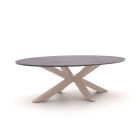 Bellagio Induno Ellips low dining tuintafel 240x120cm
