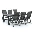 Bellagio Avenza/Fidenza 220cm dining tuinset 7-delig verstelbaar