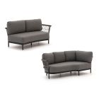Bellagio Calizzano lounge tuinbank 2-zits 168cm incl. hoekelement + rechterarm 3-zits 214cm
