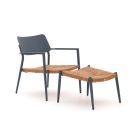 Bellagio Cino lounge tuinstoel met voetenbank stapelbaar